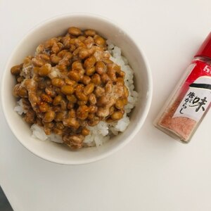 ペペロン納豆ご飯